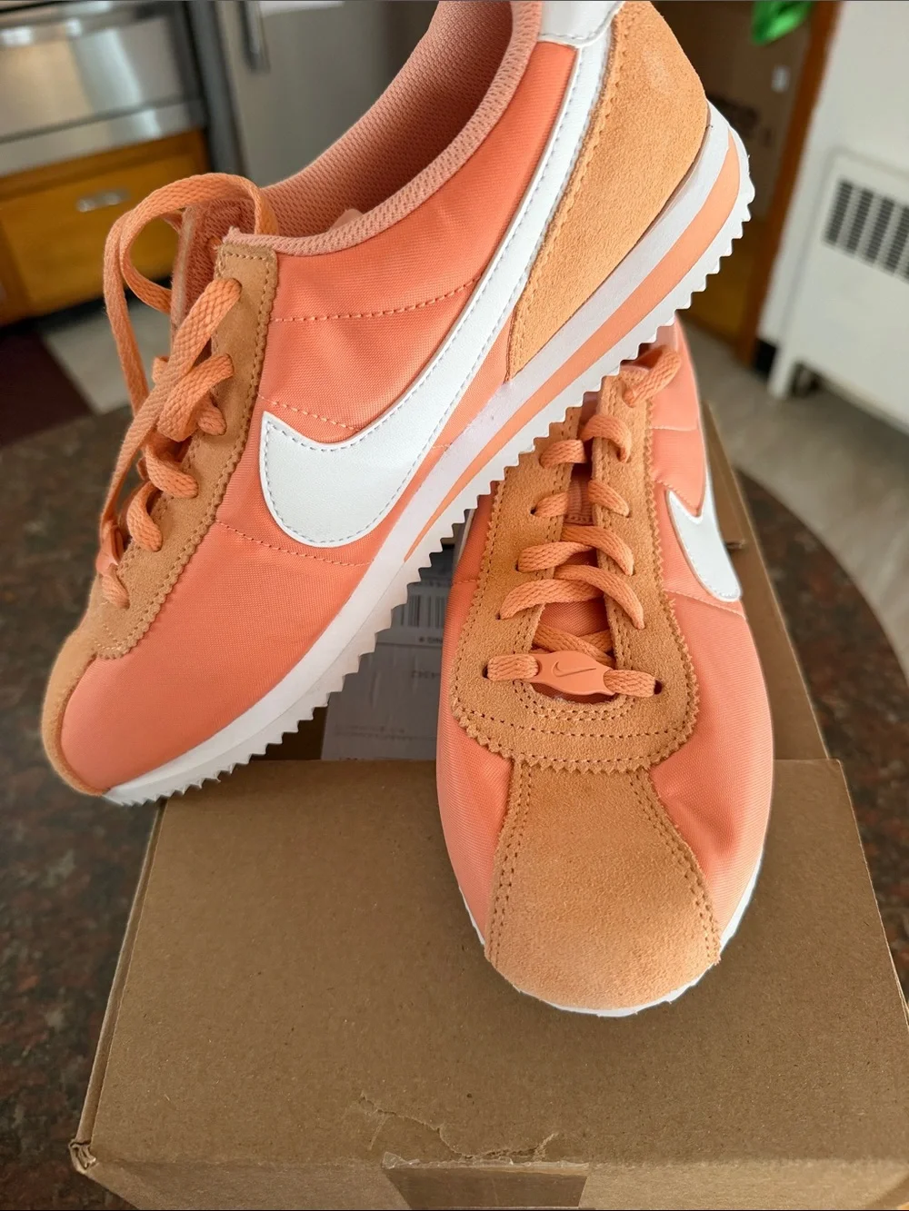 Nike Kids Peach/Coral Retro Runner Sneakers